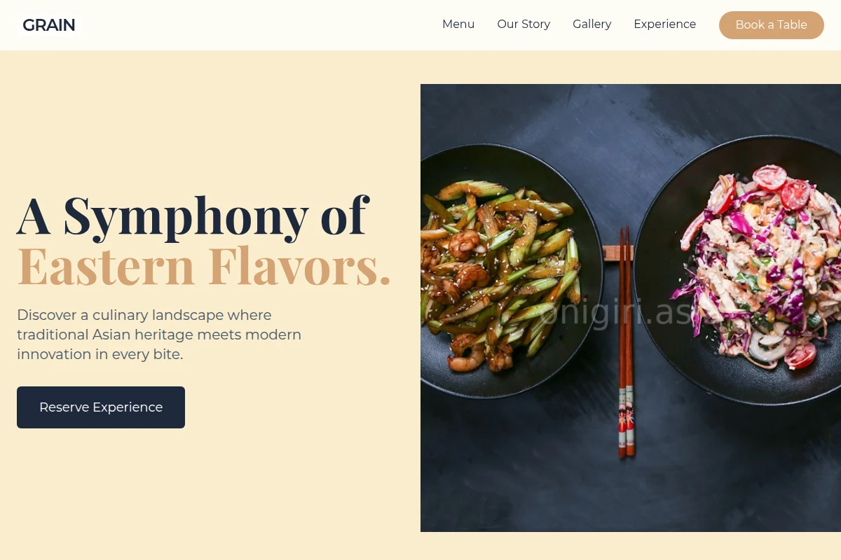 Grain Asian Fusion Food