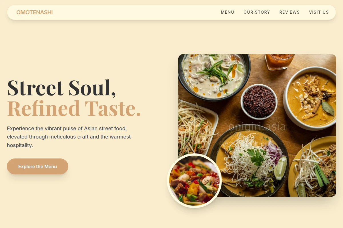 Street Asian Fusion Food