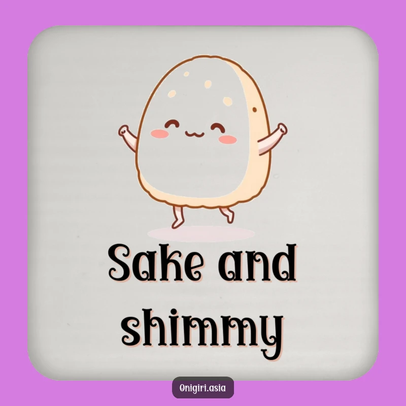 Funny Dancing Onigiri Coasters - Joyful Protection for Surfaces