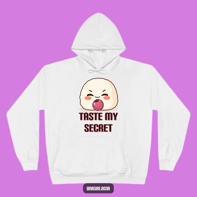 Funny Mischievous Onigiri Hoodie: Cozy Sly Rice Ball Character
