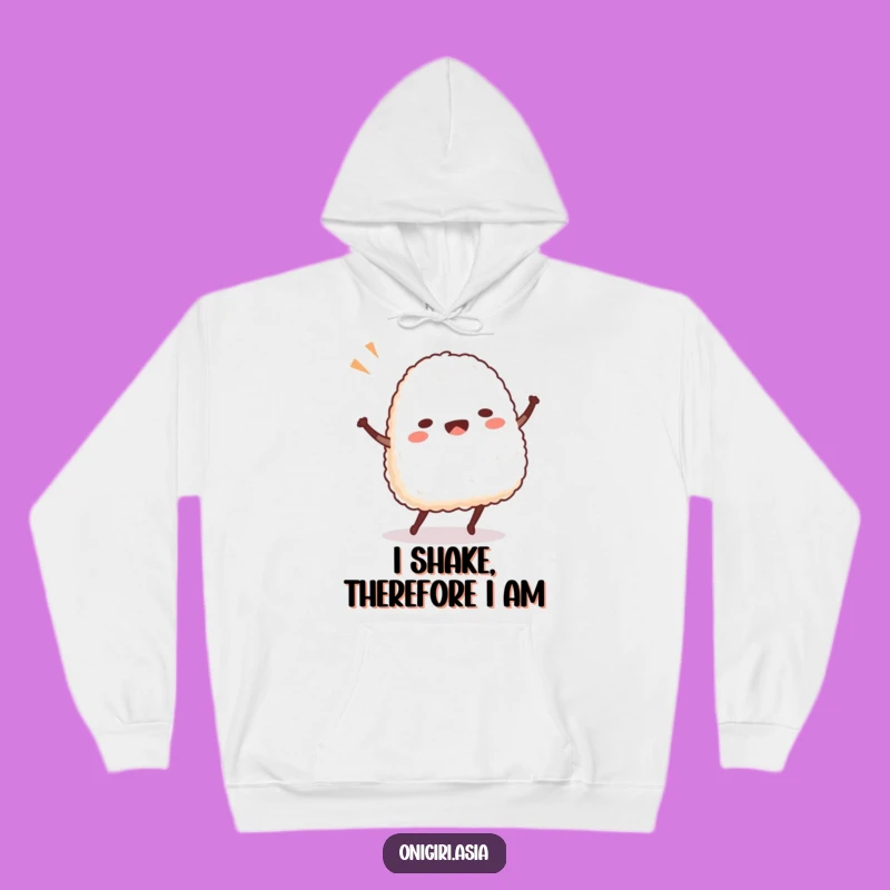 Funny Onigiri Dance Hoodie: Cozy Rice Ball Character Apparel