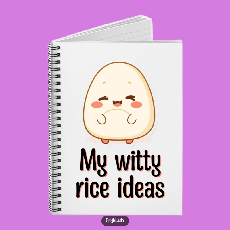 Funny Winking Onigiri Notebook: Jot Down Delicious Ideas